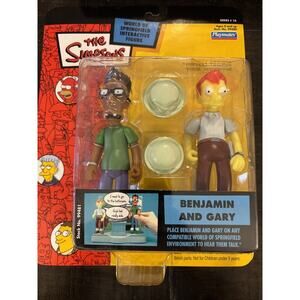The Simpsons BENJAMIN AND GARY World of Springfield Playmates Factory Sealed
